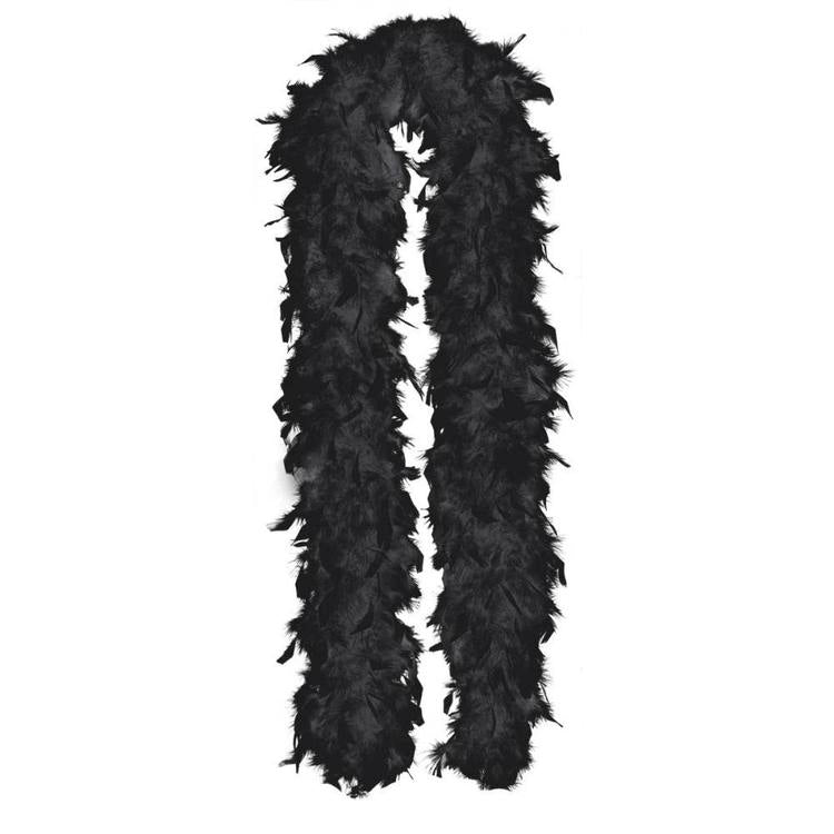Black Feather Boa 110cm