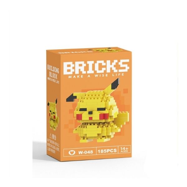 Pikachu Bricks 3D Lego 7x6.6x4.2cm