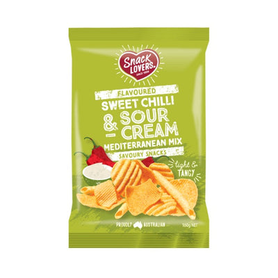 DATED SPECIAL Snack Lovers Sweet Chilli & Sour Cream Mediterranean Mix 180g (BB April 2025)