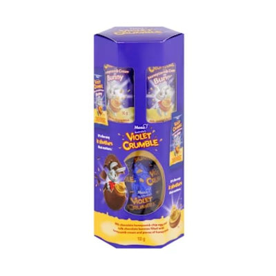 Violet Crumble Egg and Bunnies Casket 110g