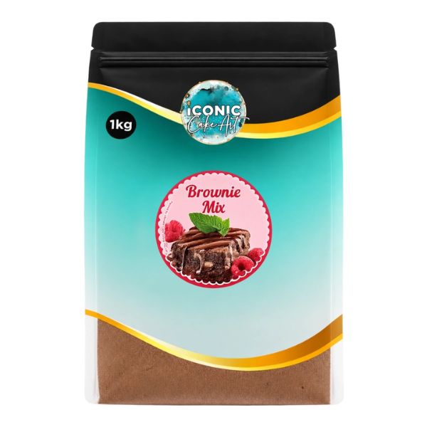 1kg All-In Choc Chunk Premium Brownie Cake Mix by Iconic Cake Art