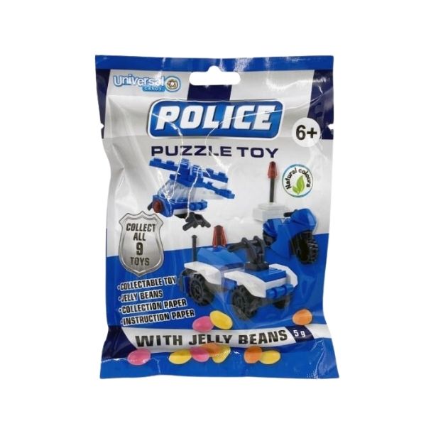 Police Puzzle Toy with Jelly Beans 5g