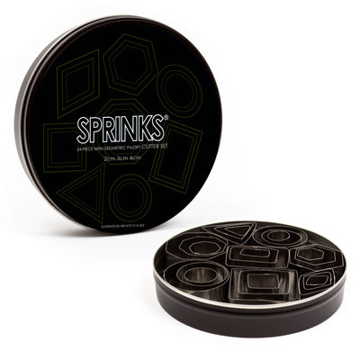 24pc Mini Geometric Stainless Pastry Cutter Set by Sprinks