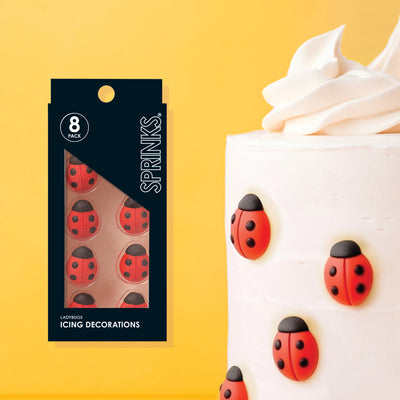 SPRINKS Ladybugs Icing Decorations