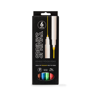 6pk Sprinks Primary Edible Food Pen Set