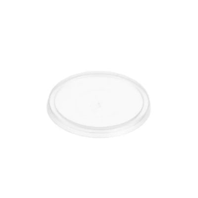 50pk 80mm Round Reusable Plastic Lids (Suit Round 100ml Sauce Containers) (LIDS ONLY)