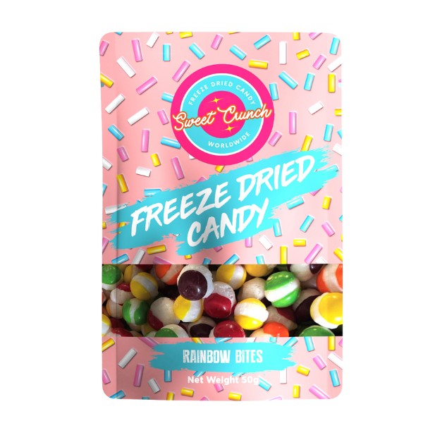 Rainbow Bites Freeze Dried Candy by Sweet Crunch 50g