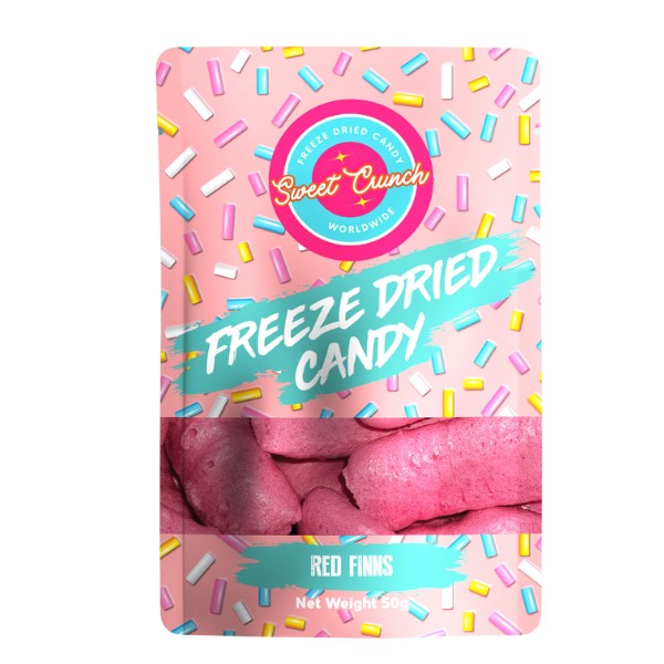 Red Finks Freeze Dried Candy by Sweet Crunch 50g