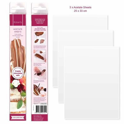 Roberts Edible Crafting Flexi Sheets 3pk 25.5x33cm