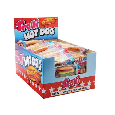60pk Trolli Gummi Hot Dog 9g