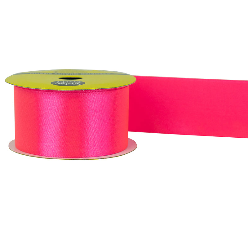 38mm Fluoro Polyester Satin Ribbon 3m