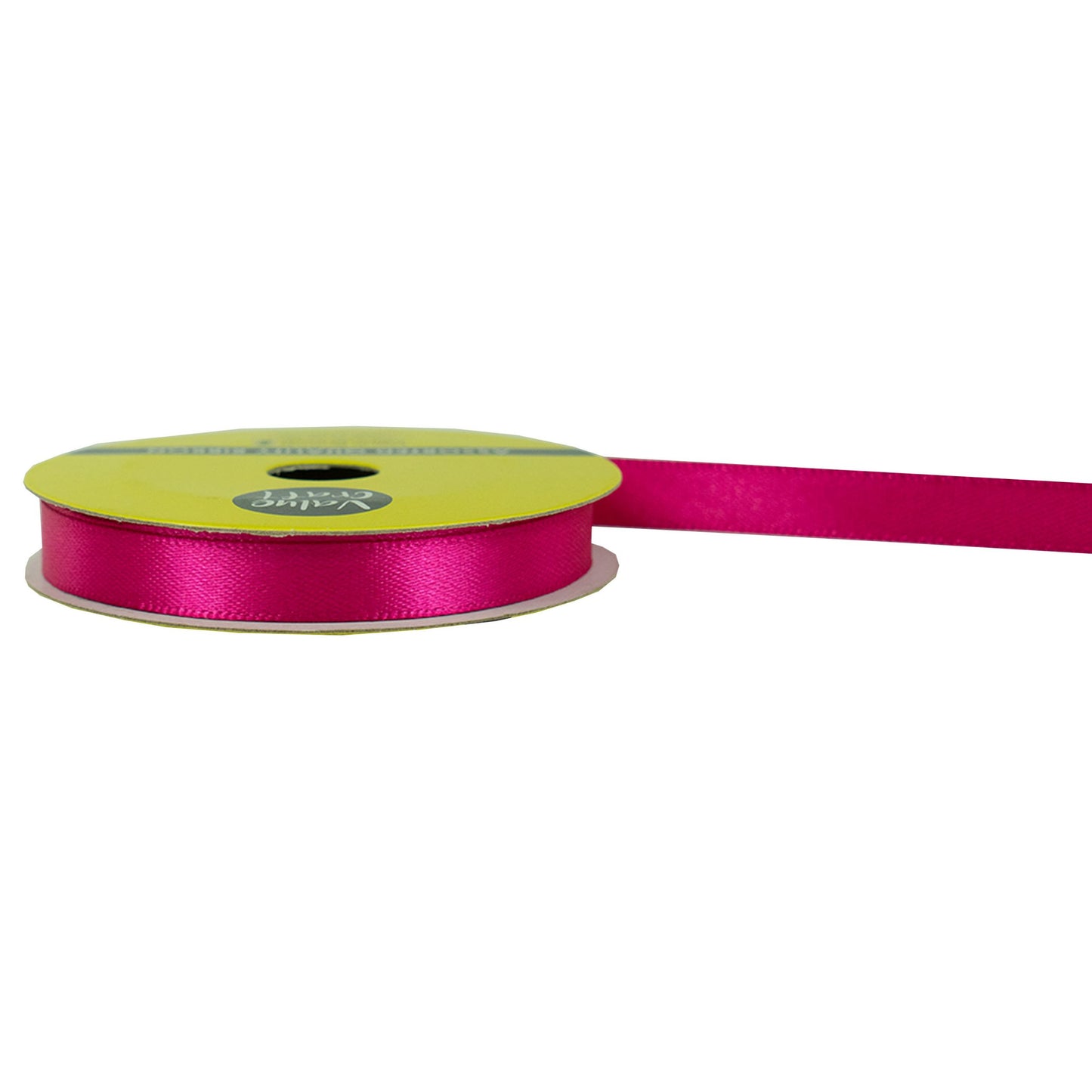 10mm Hot Pink Polyester Satin Ribbon 10m