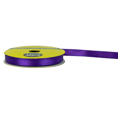 10mm Purple Polyester Satin Ribbon 10m