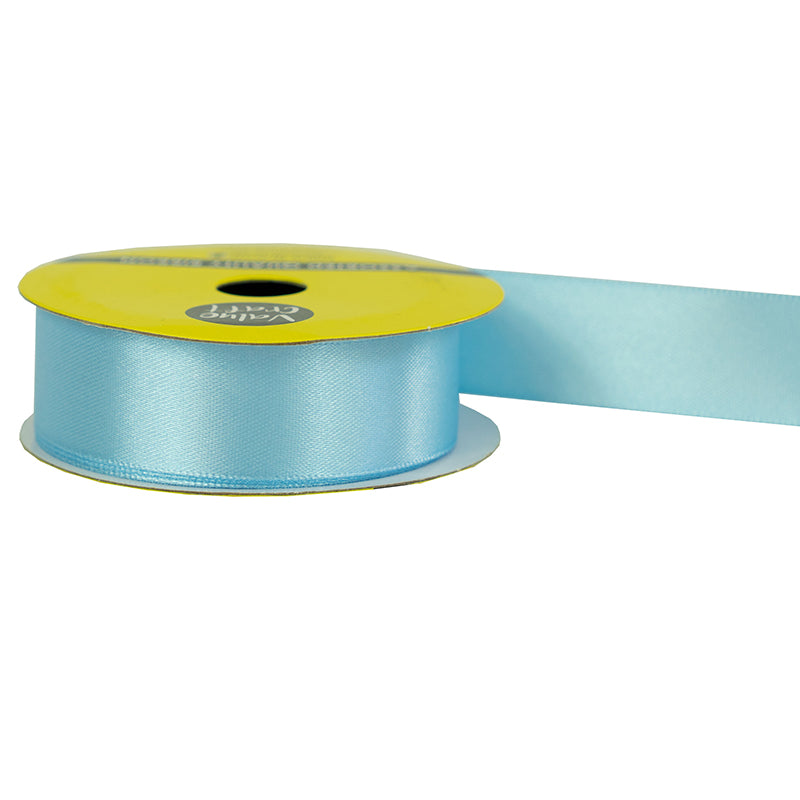 22mm Baby Blue Polyester Satin Ribbon 3m