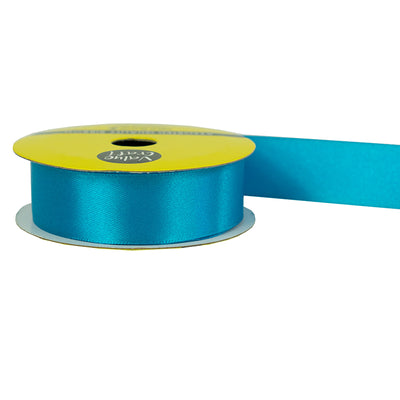 22mm Turquoise Polyester Satin Ribbon 3m