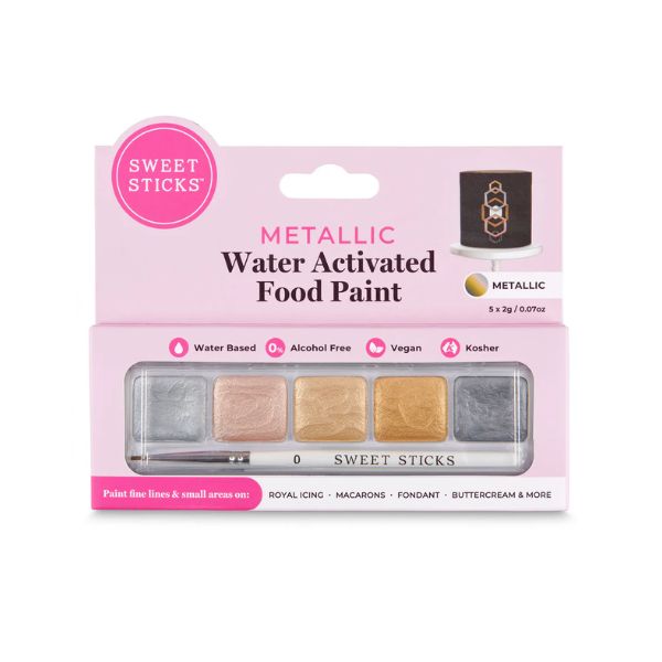 Metallic Mini Palette Food Paint by Sweet Sticks