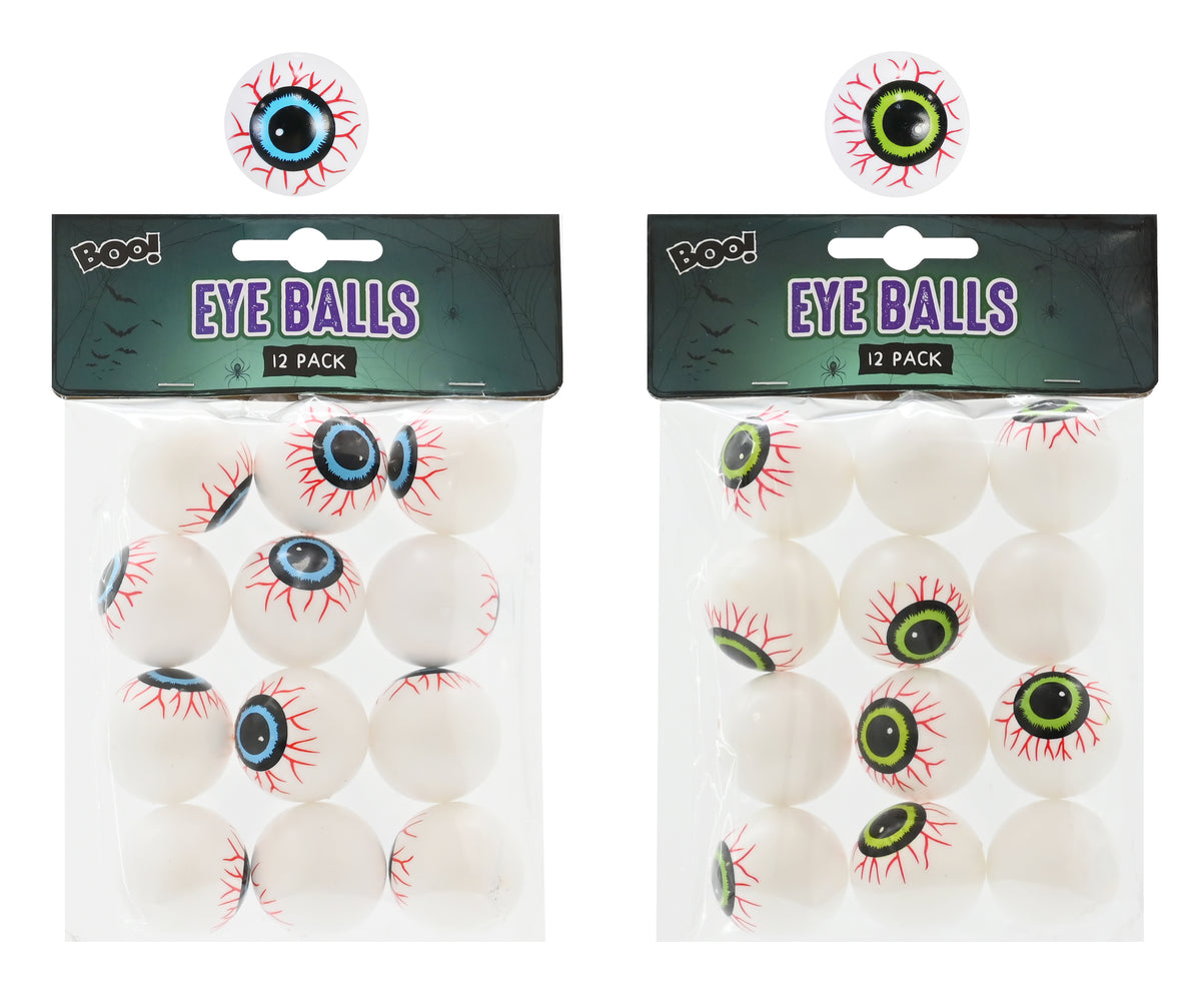 Eye Balls 12pk (colour or design selected at random)
