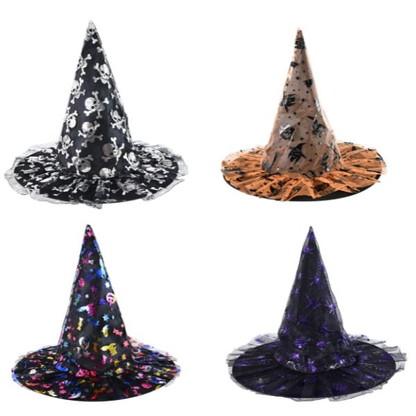 Midnight Magic Witch Hat Kids (colour or design selected at random)
