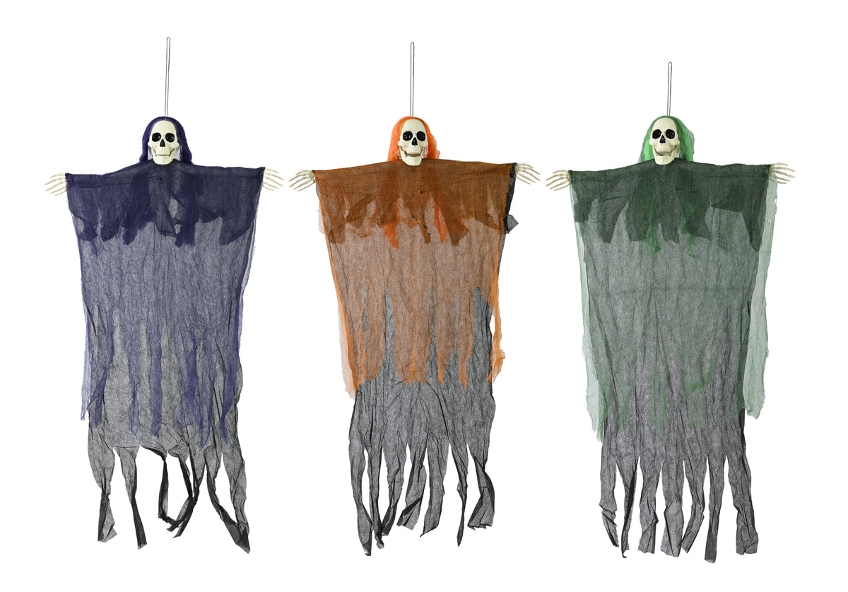 Hanging Skeleton Reaper 1.1m (colour or design selected at random)