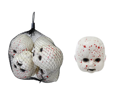 Bag of Bloody Baby Doll Heads 6pk (colour or design selected at random)