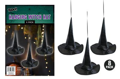 Hanging Witch Hat 8pk
