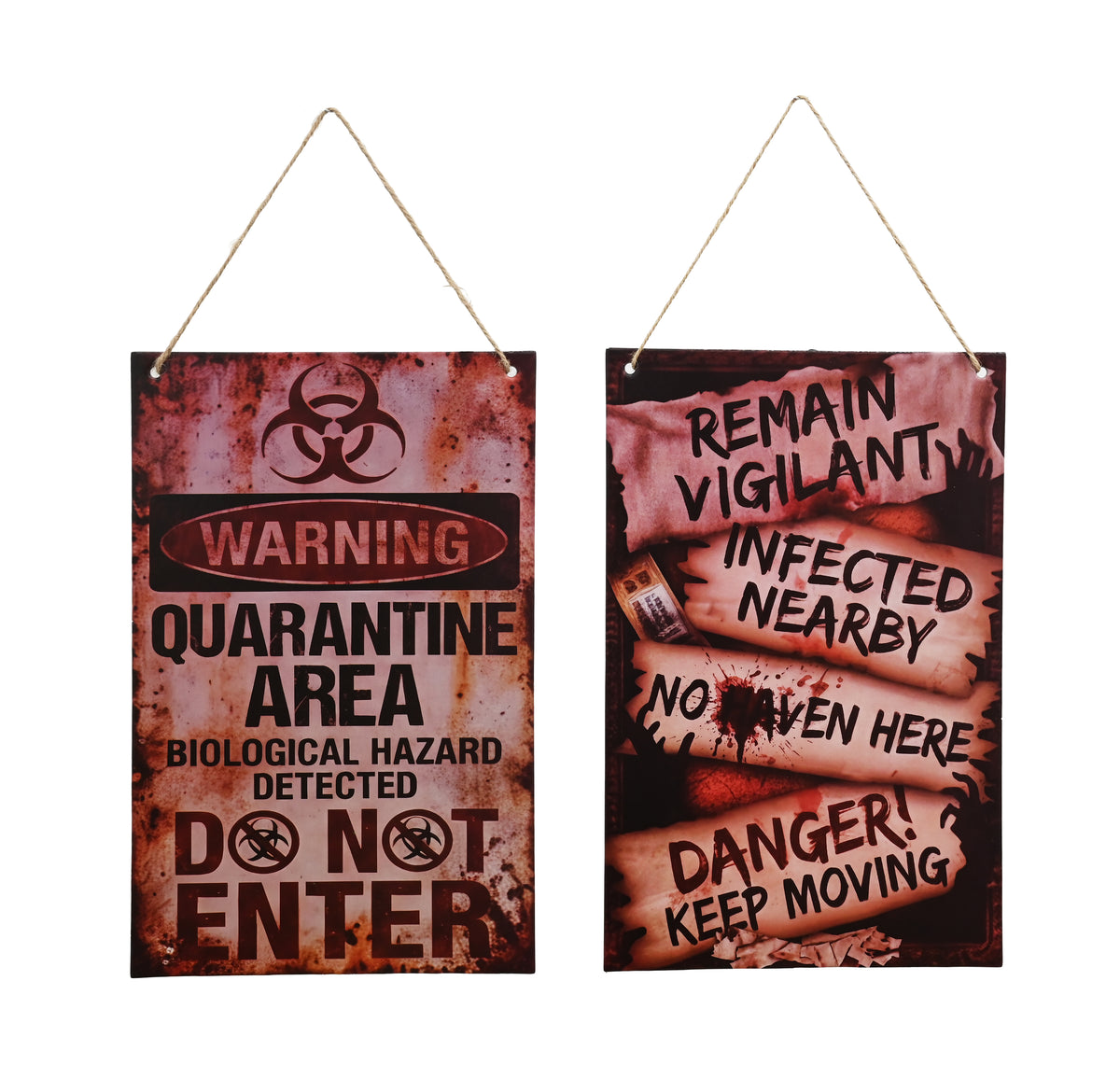 Warning Hanging Sign 29.5cm