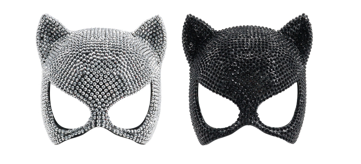 Rhinestone Cat Mask (colour or design selected at random)