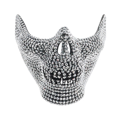 Rhinestone Skull Mouth Mask (colour or design selected at random)