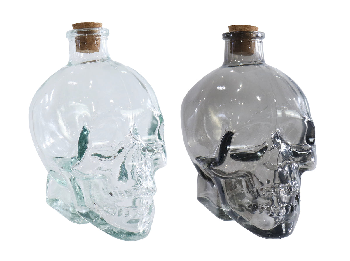 Skeleton Glass Bottle 400mL (colour or design selected at random)