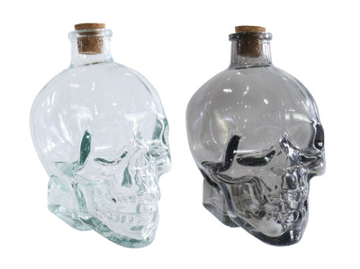 Skeleton Glass Bottle 400mL (colour or design selected at random)