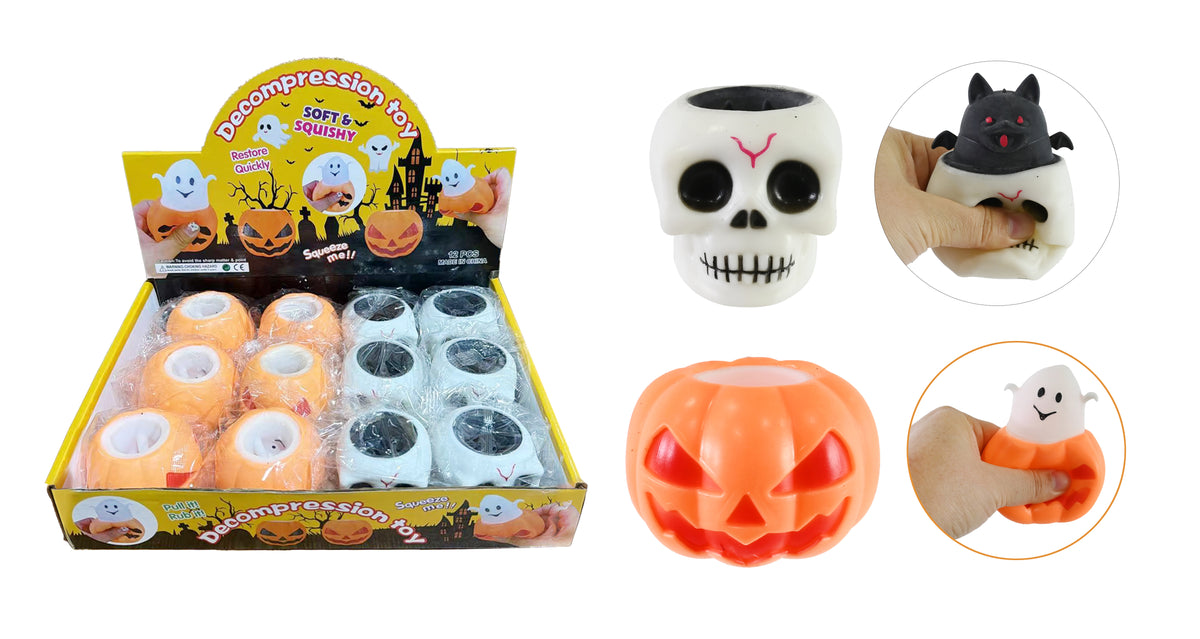 Spooky Squeeze Pop-Up Figurines (colour or design selected at random)