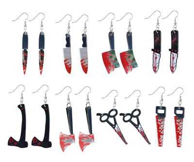 Bloody Weapons Earrings (colour or design selected at random)
