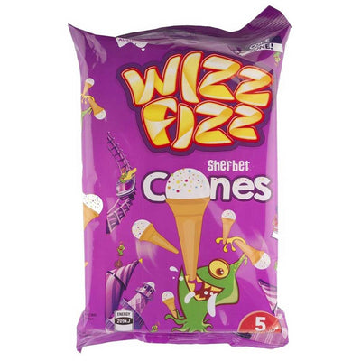 Wizz Fizz Sherbet Cones 5pk