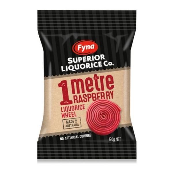 Fyna Superior Liquorice Co. 1 Meter Red Liquorice Wheel 120g