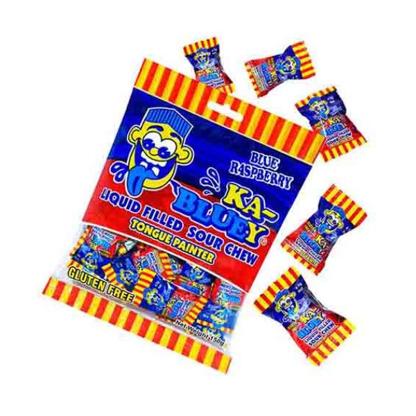 Ka-Bluey Blue Raspberry Sour Chews Bag 150g