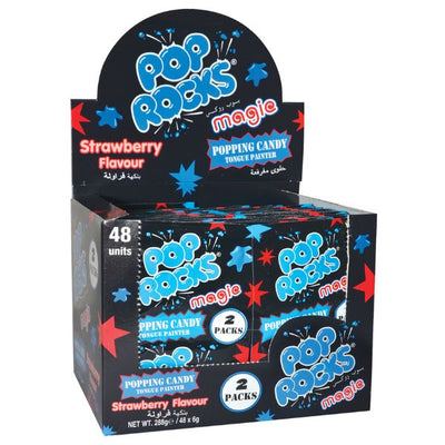 48pk Magic Strawberry Pop Rocks Twin Pack 6g