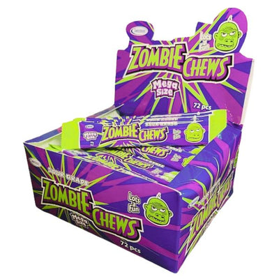 72pk Grape Flavour Zombie Chews 28g
