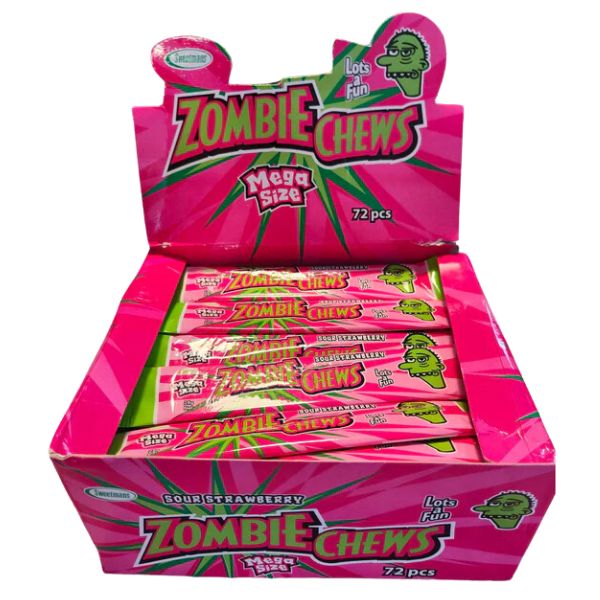 72pk Strawberry Flavour Zombie Chews 28g