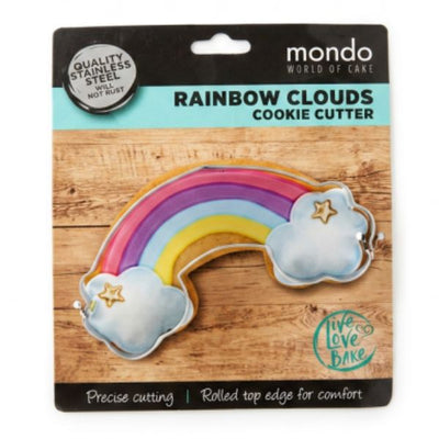 Mondo Rainbow with Clouds Cookie Cutter