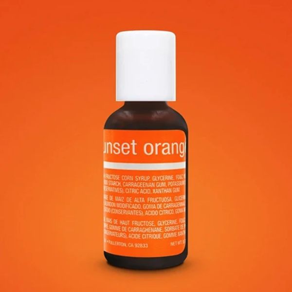 Sunset Orange Chefmaster Liqua-Gel Food Colouring 20g