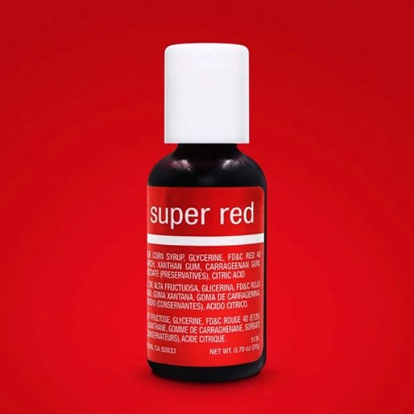 Super Red Chefmaster Liqua-Gel Food Colouring 20g