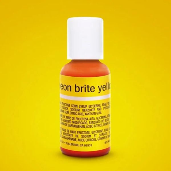 Neon Brite Yellow Chefmaster Liqua-Gel Food Colouring 20g