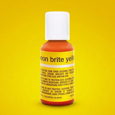 Neon Brite Yellow Chefmaster Liqua-Gel Food Colouring 20g
