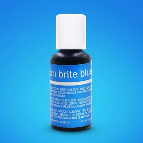 Neon Brite Blue Chefmaster Liqua-Gel Food Colouring 20g