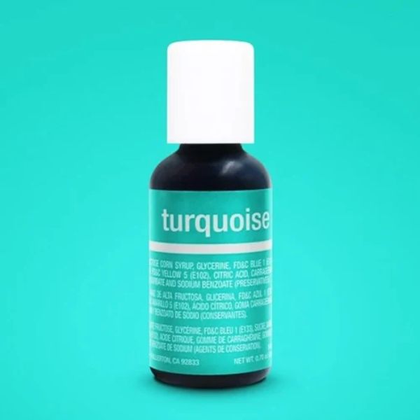 Turquoise Chefmaster Liqua-Gel Food Colouring 20g