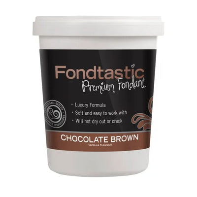 Fondtastic Vanilla Flavoured Fondant - Chocolate Brown 908g