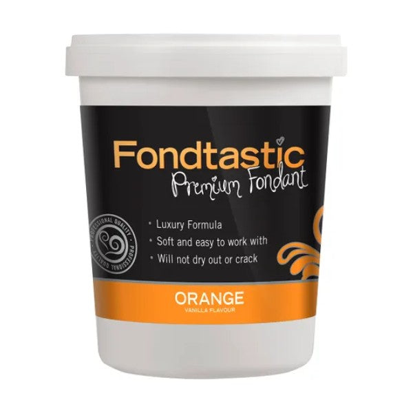 Fondtastic Vanilla Flavoured Fondant - Orange 908g
