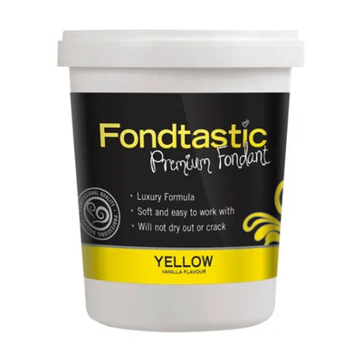 Fondtastic Vanilla Flavoured Fondant - Yellow 908g