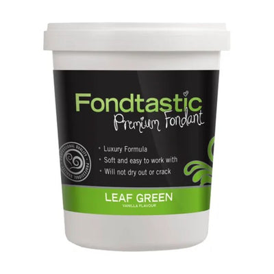 Fondtastic Vanilla Flavoured Fondant - Leaf Green 908g