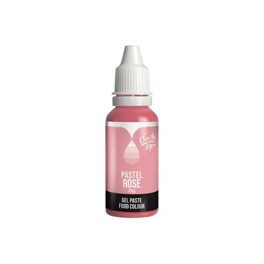 Over The Top Pastel Rose Gel Paste Food Colour 25g